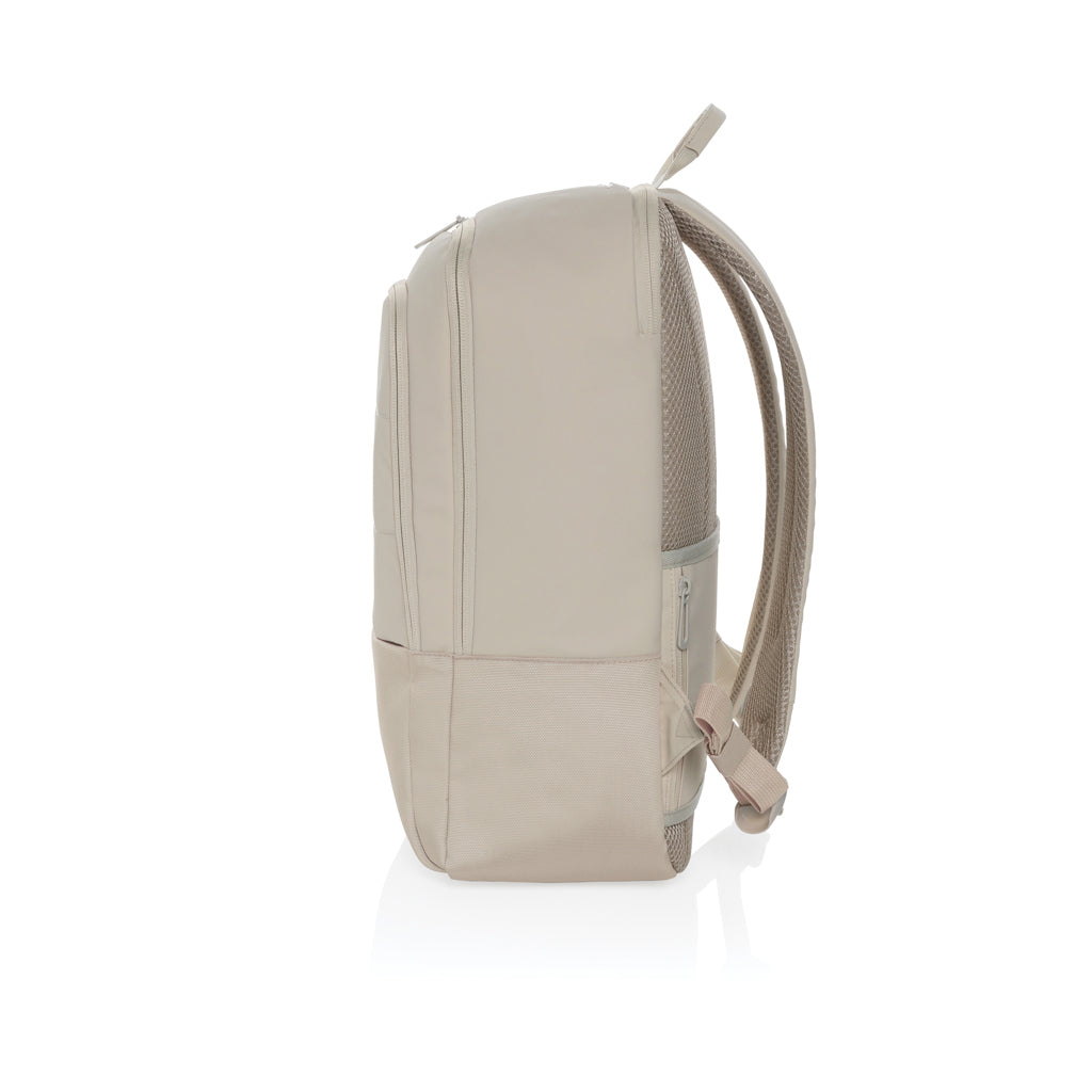 Armond AWARE™ RPET 15.6 inch deluxe laptop backpack - Beige