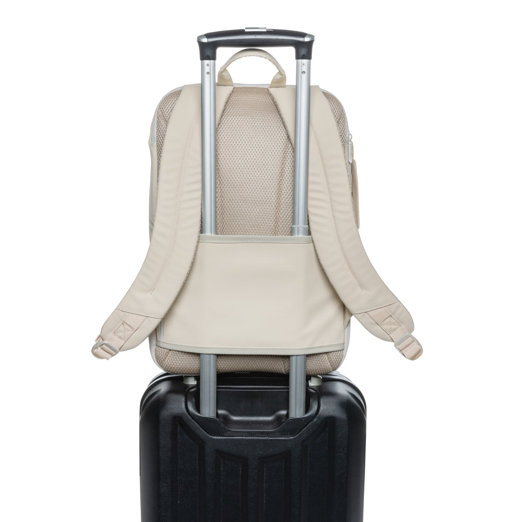 Armond AWARE™ RPET 15.6 inch deluxe laptop backpack - Beige