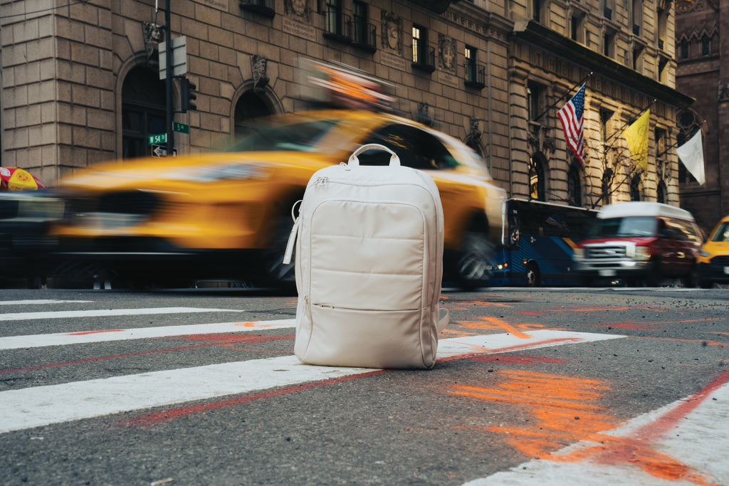 Armond AWARE™ RPET 15.6 inch deluxe laptop backpack - Beige