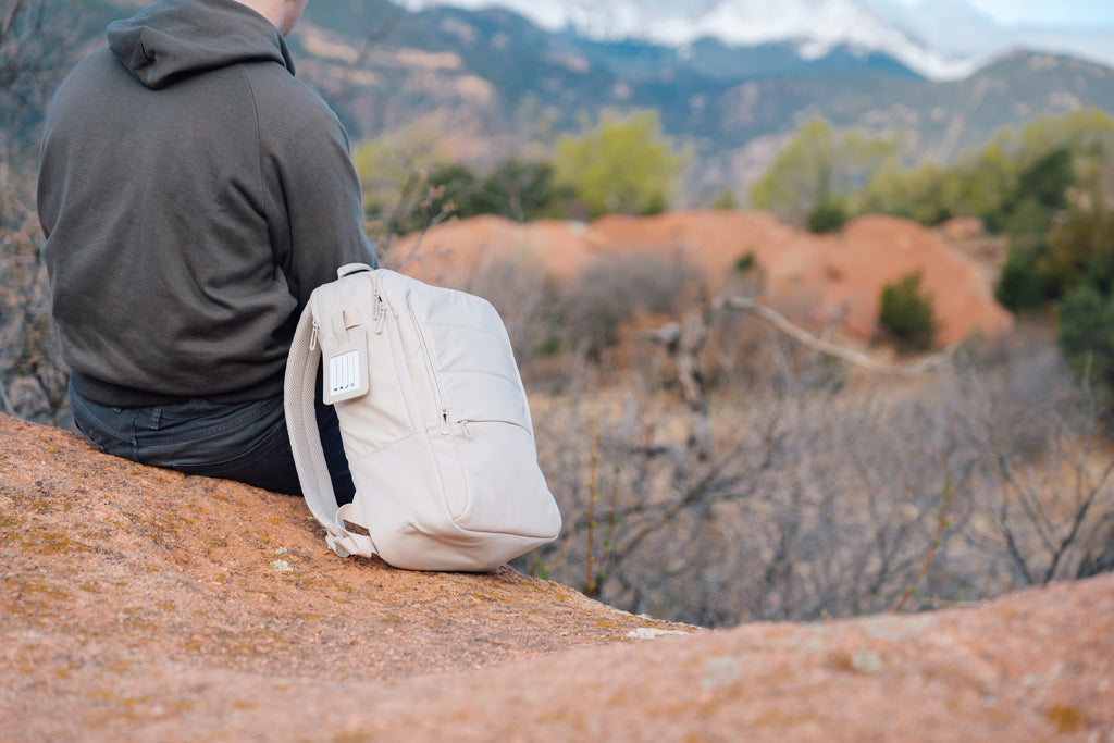 Armond AWARE™ RPET 15.6 inch deluxe laptop backpack - Beige