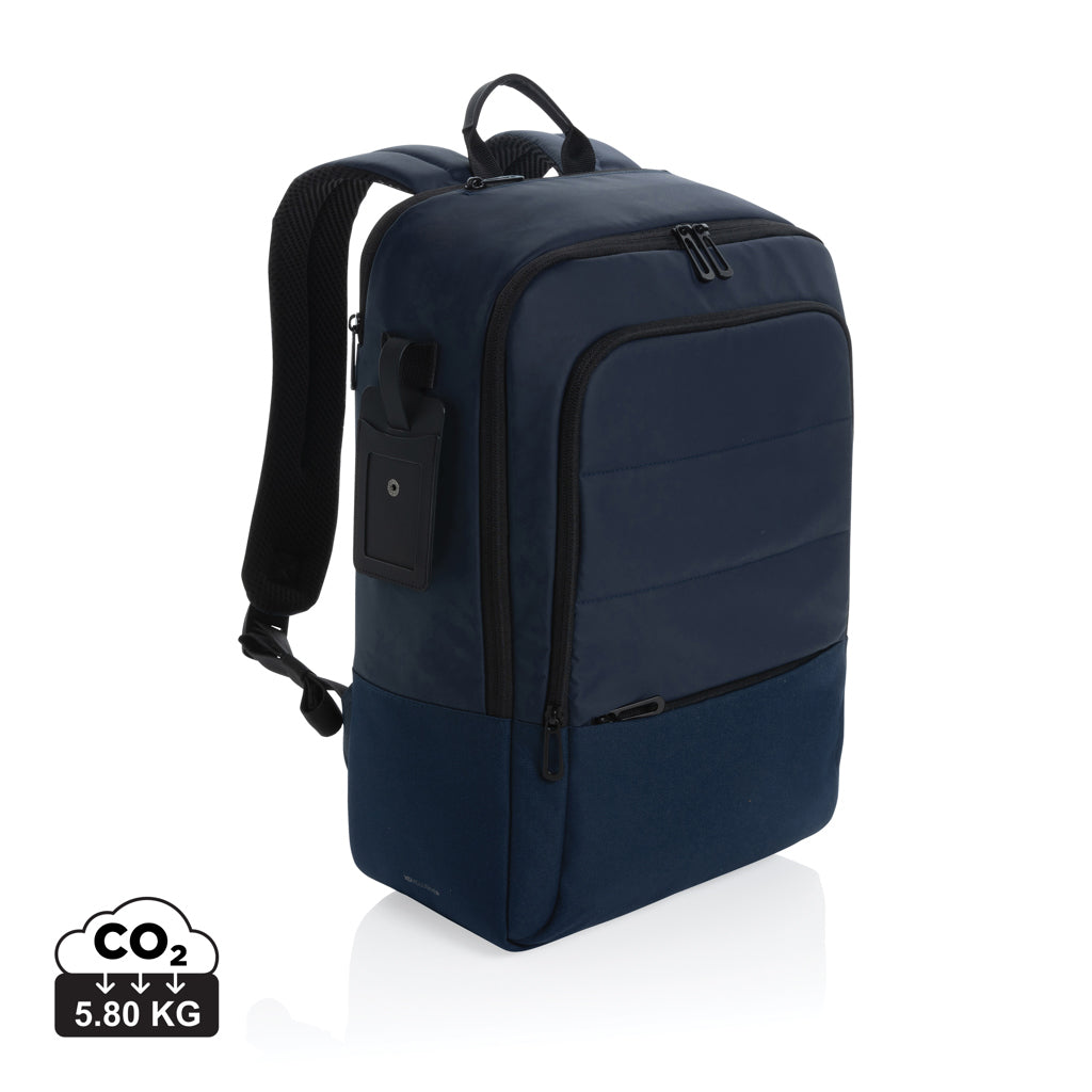 Armond AWARE™ RPET 15.6 inch deluxe laptop backpack - Navy