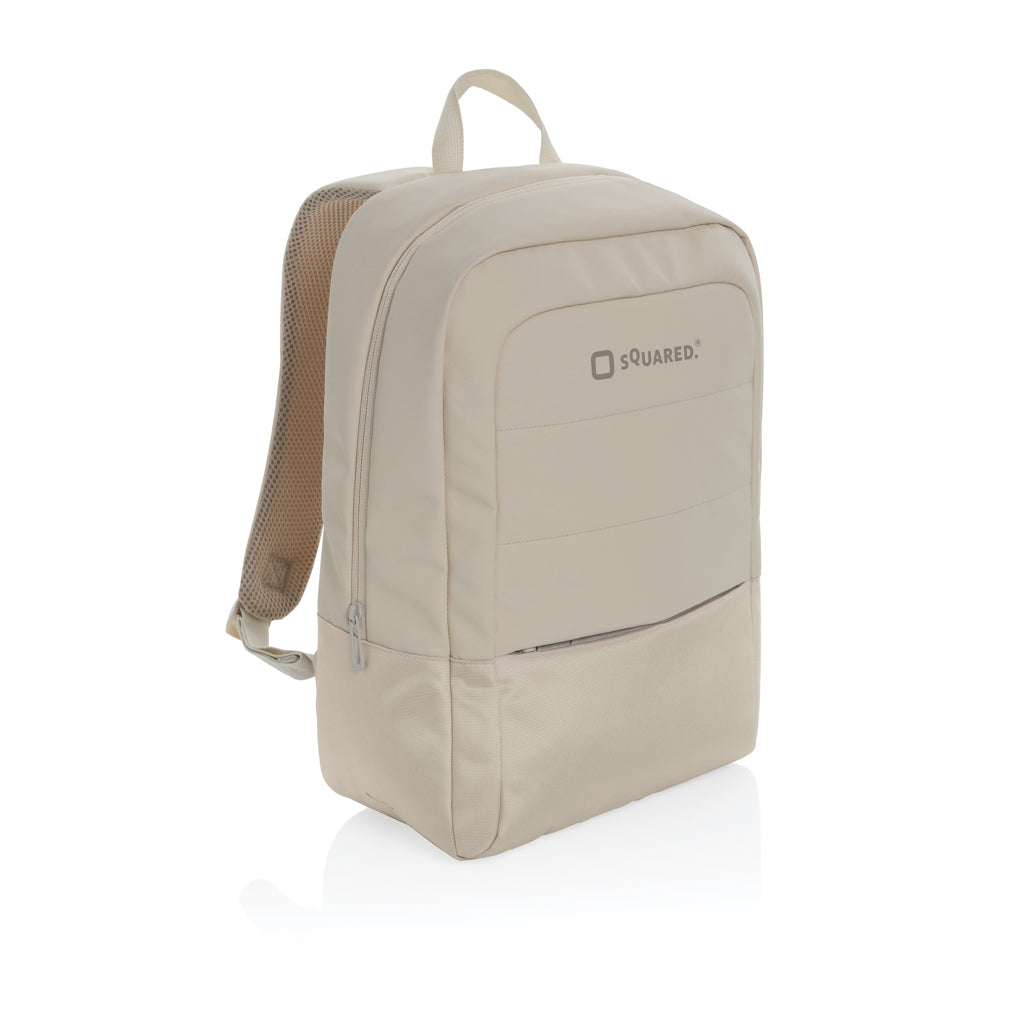 Armond AWARE™ RPET 15.6 inch standard laptop backpack - Beige