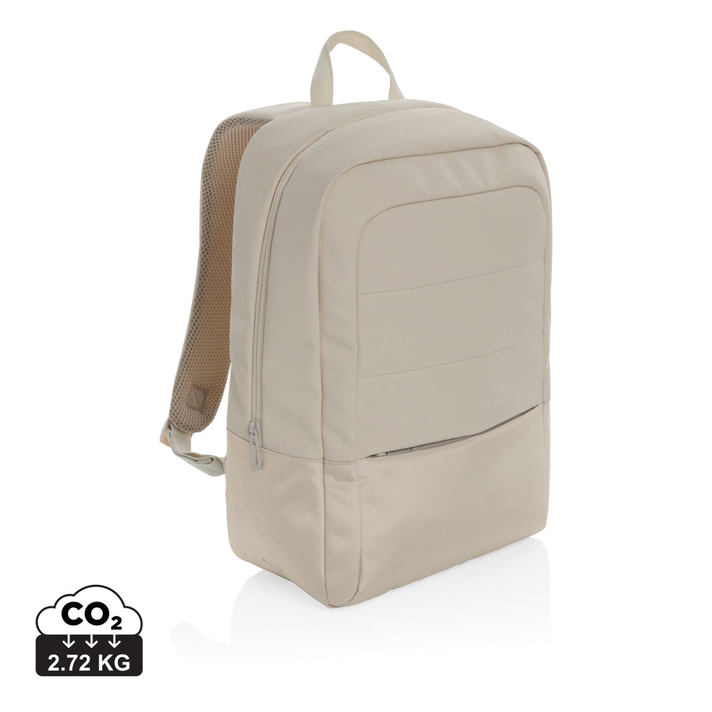 Armond AWARE™ RPET 15.6 inch standard laptop backpack - Beige