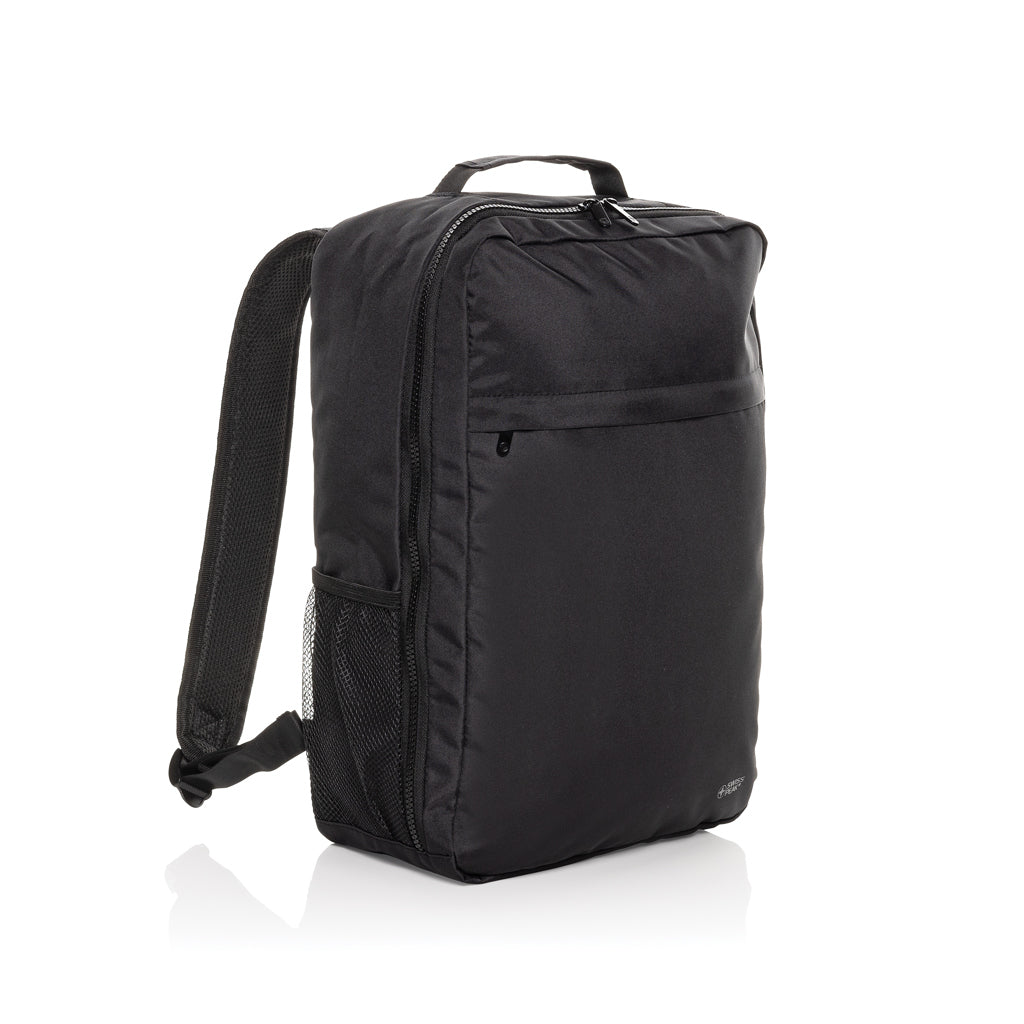 Swiss Peak Aware™ RPET Essential 15.6 inch laptop backpack - Black