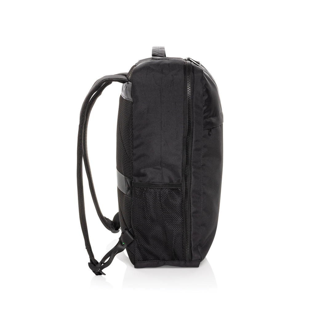 Swiss Peak Aware™ RPET Essential 15.6 inch laptop backpack - Black