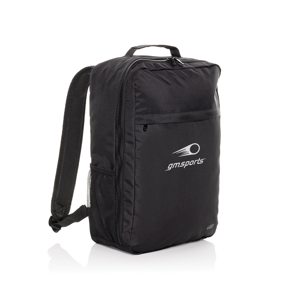 Swiss Peak Aware™ RPET Essential 15.6 inch laptop backpack - Black