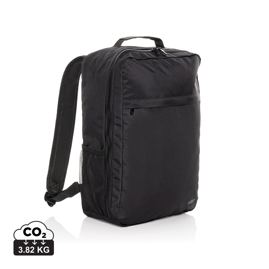 Swiss Peak Aware™ RPET Essential 15.6 inch laptop backpack - Black