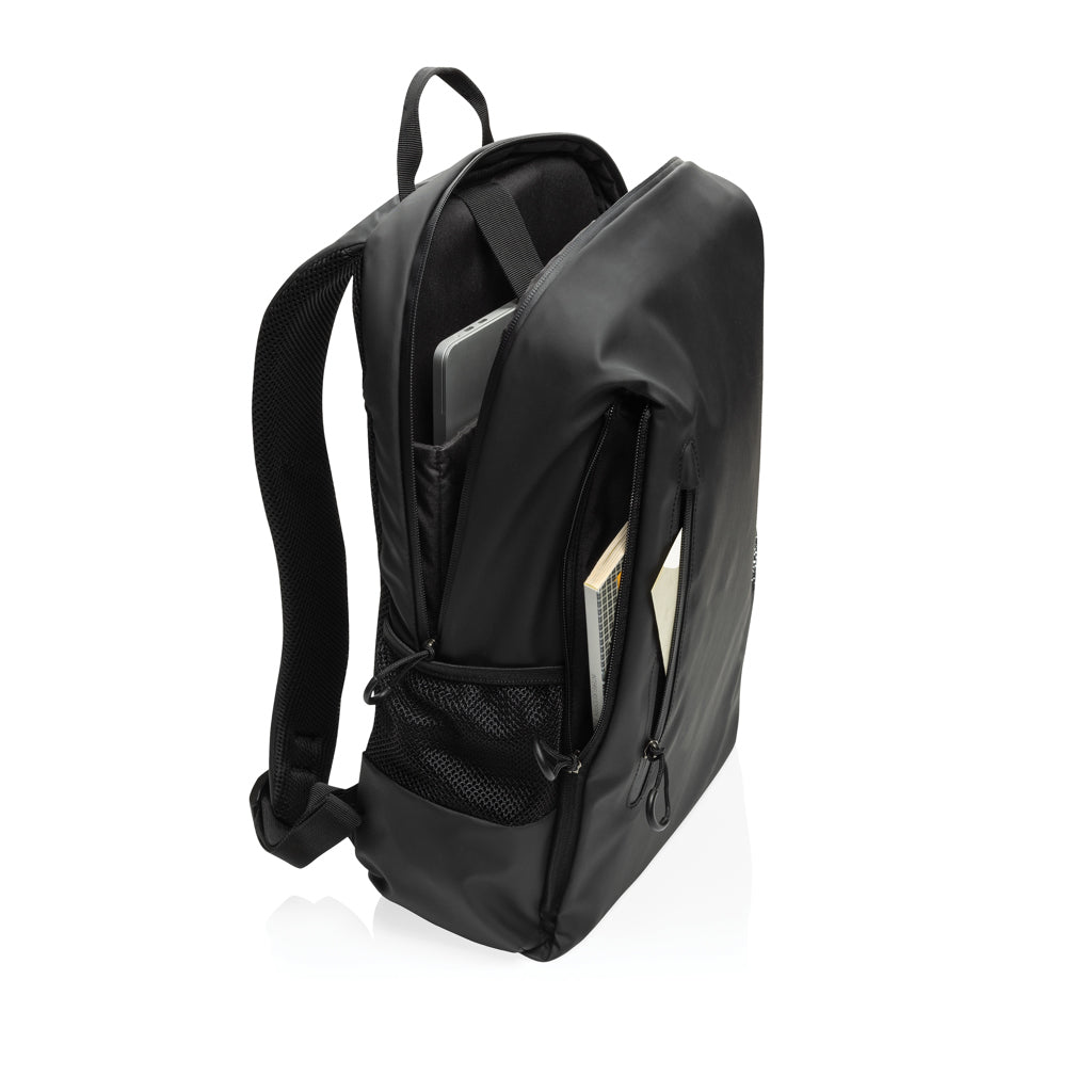 Lima Aware™ RPET water resistant 15.6 laptop backpack - Black