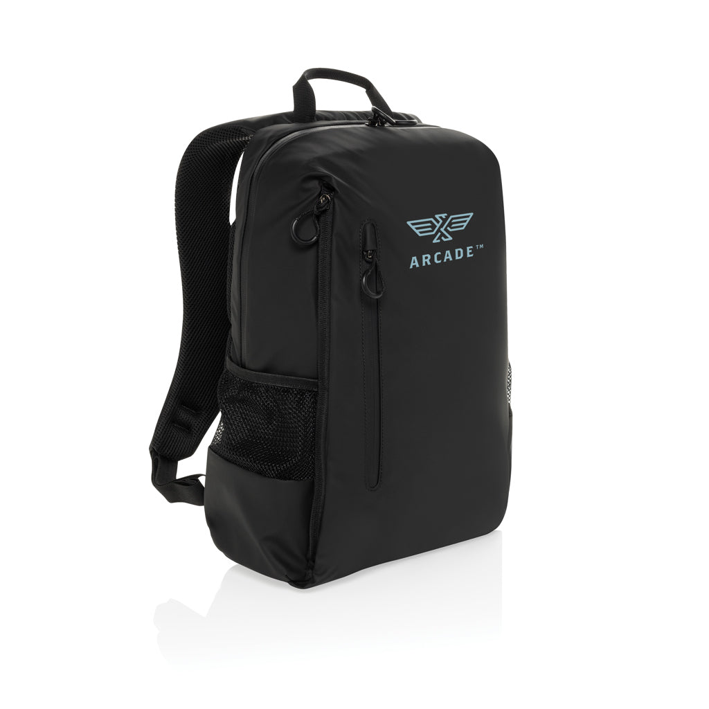 Lima Aware™ RPET water resistant 15.6 laptop backpack - Black