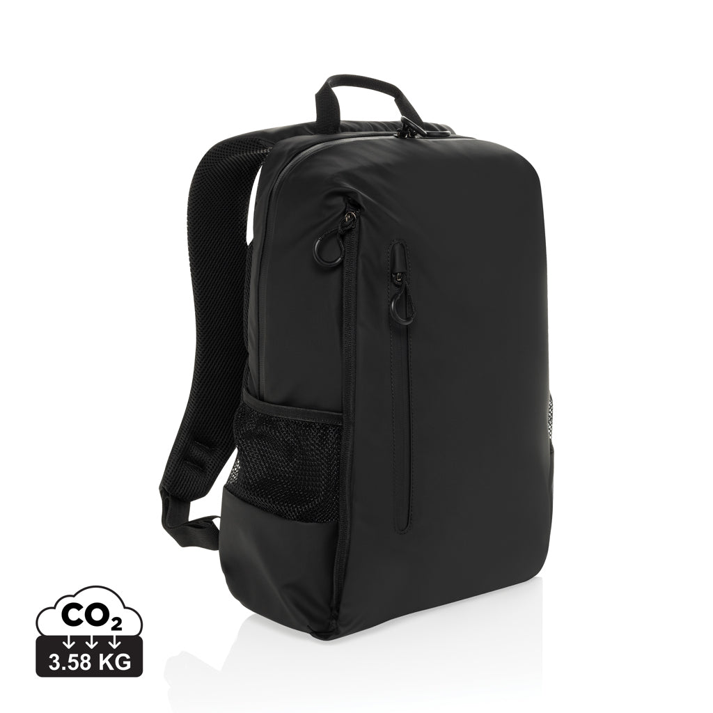 Lima Aware™ RPET water resistant 15.6 laptop backpack - Black