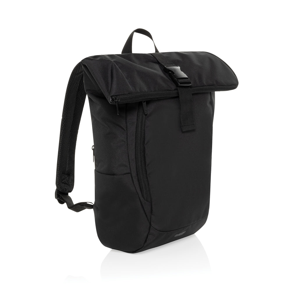 Swiss Peak Aware™ RPET Leonard 15.6 inch laptop backpack - Black