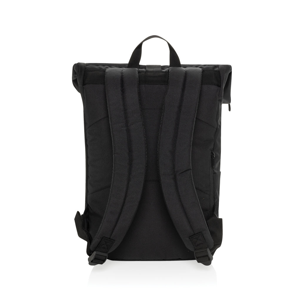 Swiss Peak Aware™ RPET Leonard 15.6 inch laptop backpack - Black