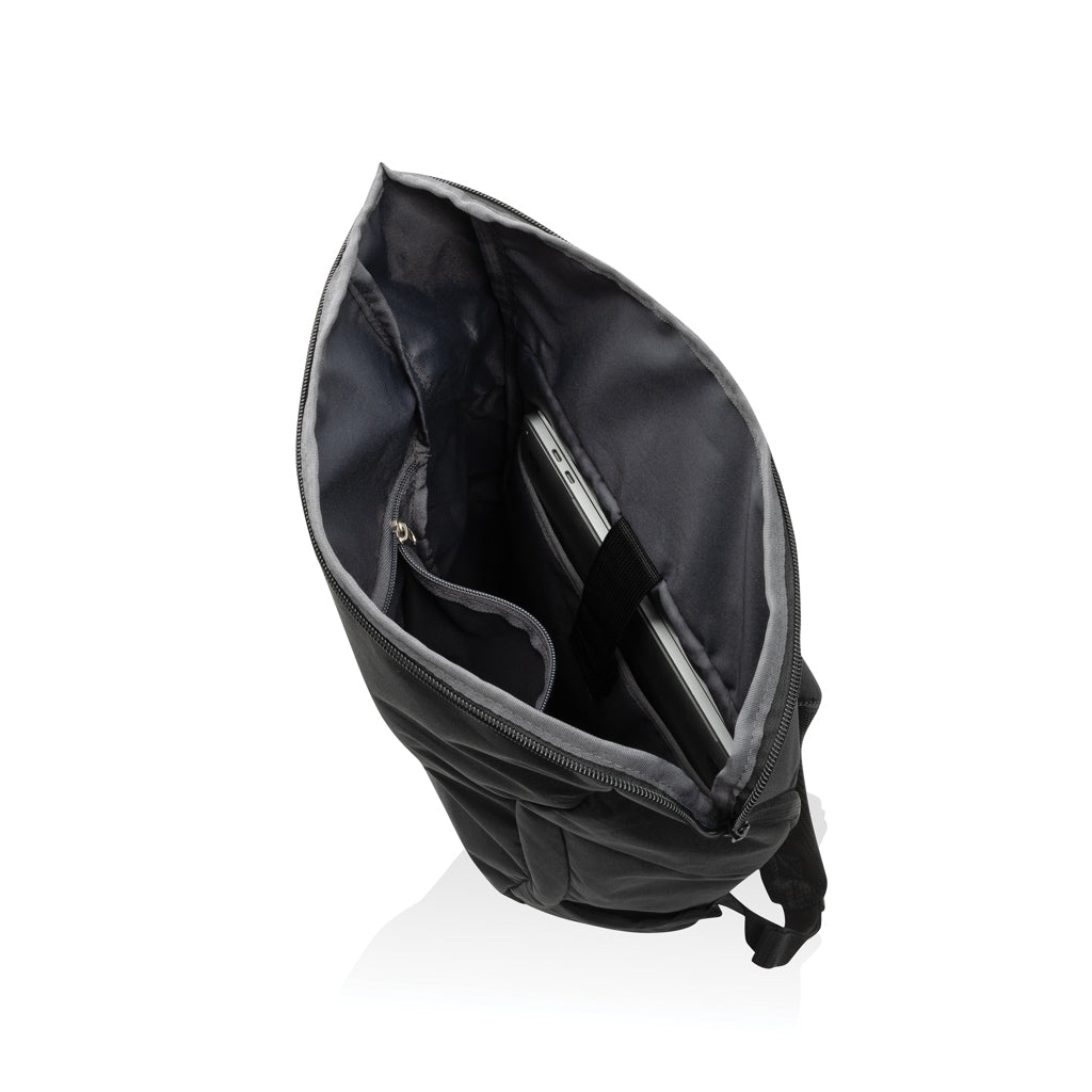 Swiss Peak Aware™ RPET Leonard 15.6 inch laptop backpack - Black