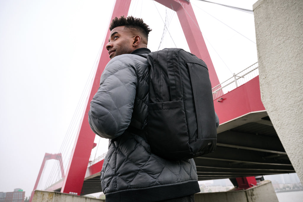 SP Aware™ RPET Edin 100% recycled 15.6 inch laptop backpack - Black