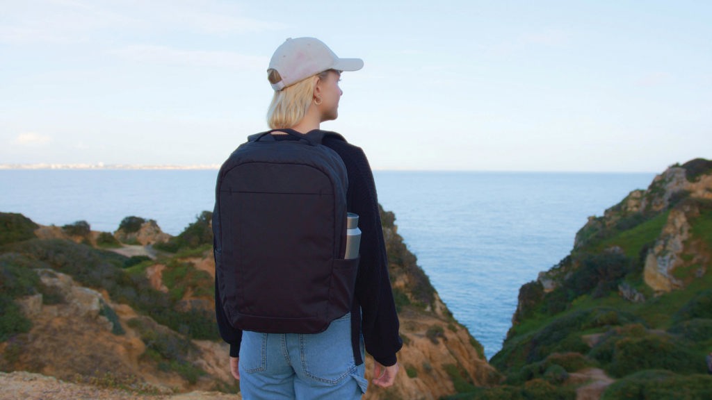 SP Aware™ RPET Edin 100% recycled 15.6 inch laptop backpack - Black