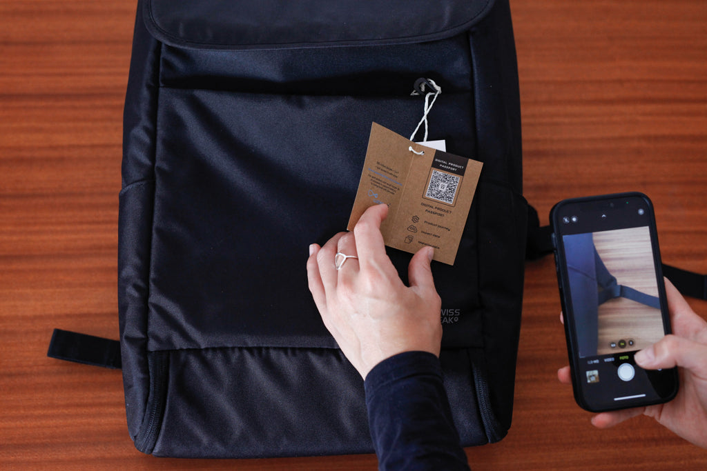 SP Aware™ RPET Edin 100% recycled 15.6 inch laptop backpack - Black