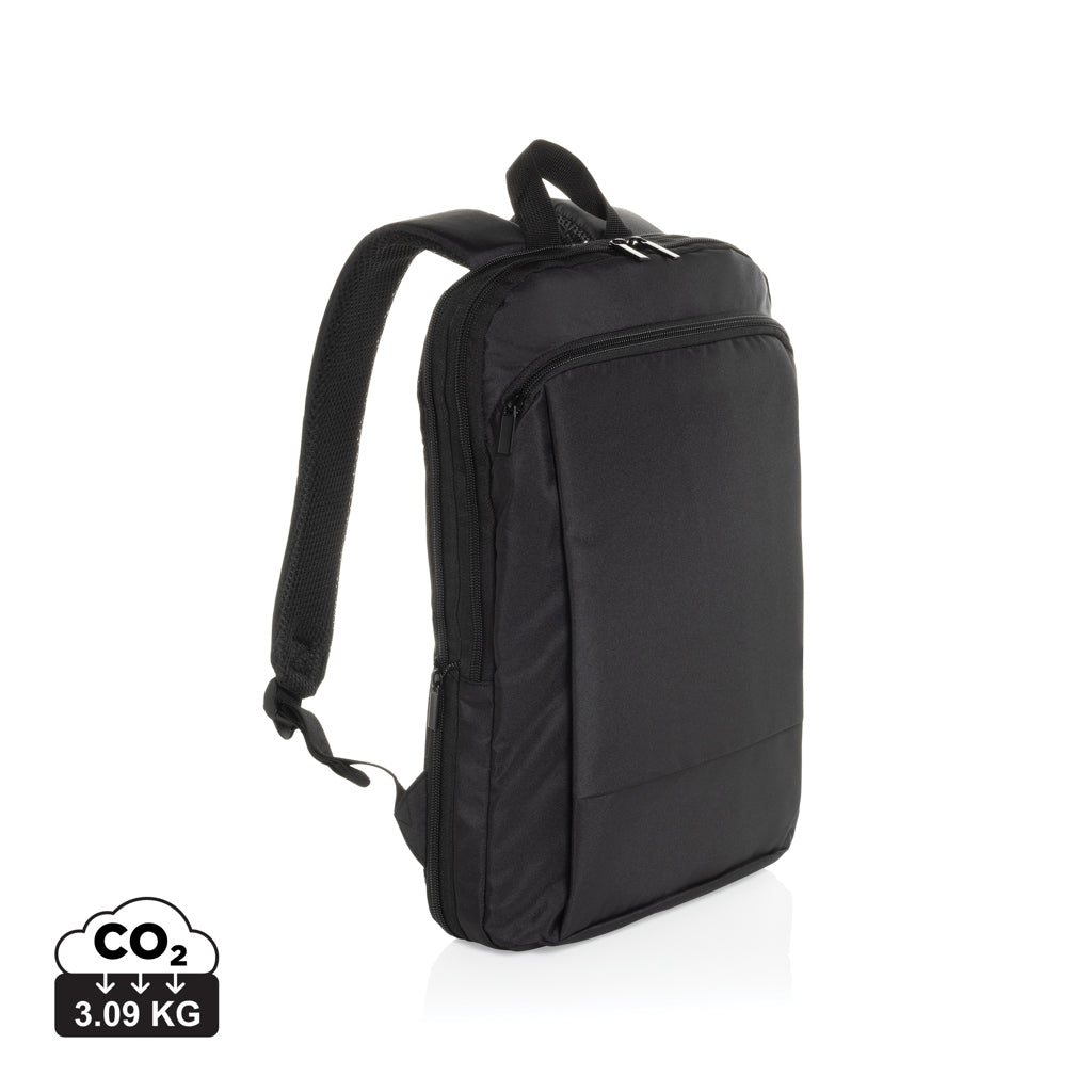 Flexpack Aware™ RPET Expandable Slim 15.6' Laptop Backpack - Black
