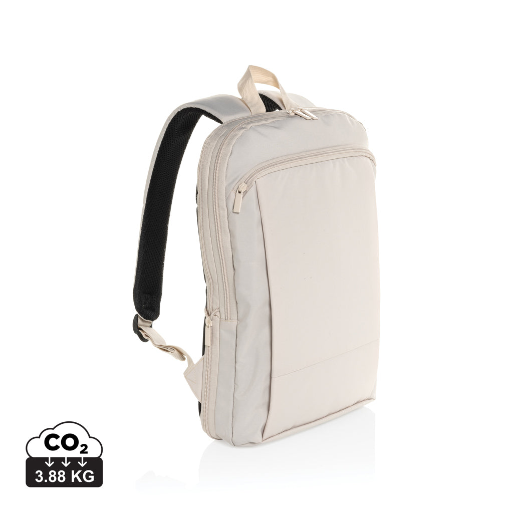 Flexpack Aware™ RPET Expandable Slim 15.6' Laptop Backpack - Beige