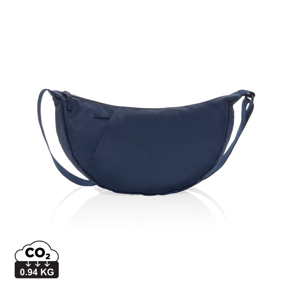 Crescent XL AWARE™ RPET half moon sling bag - Navy