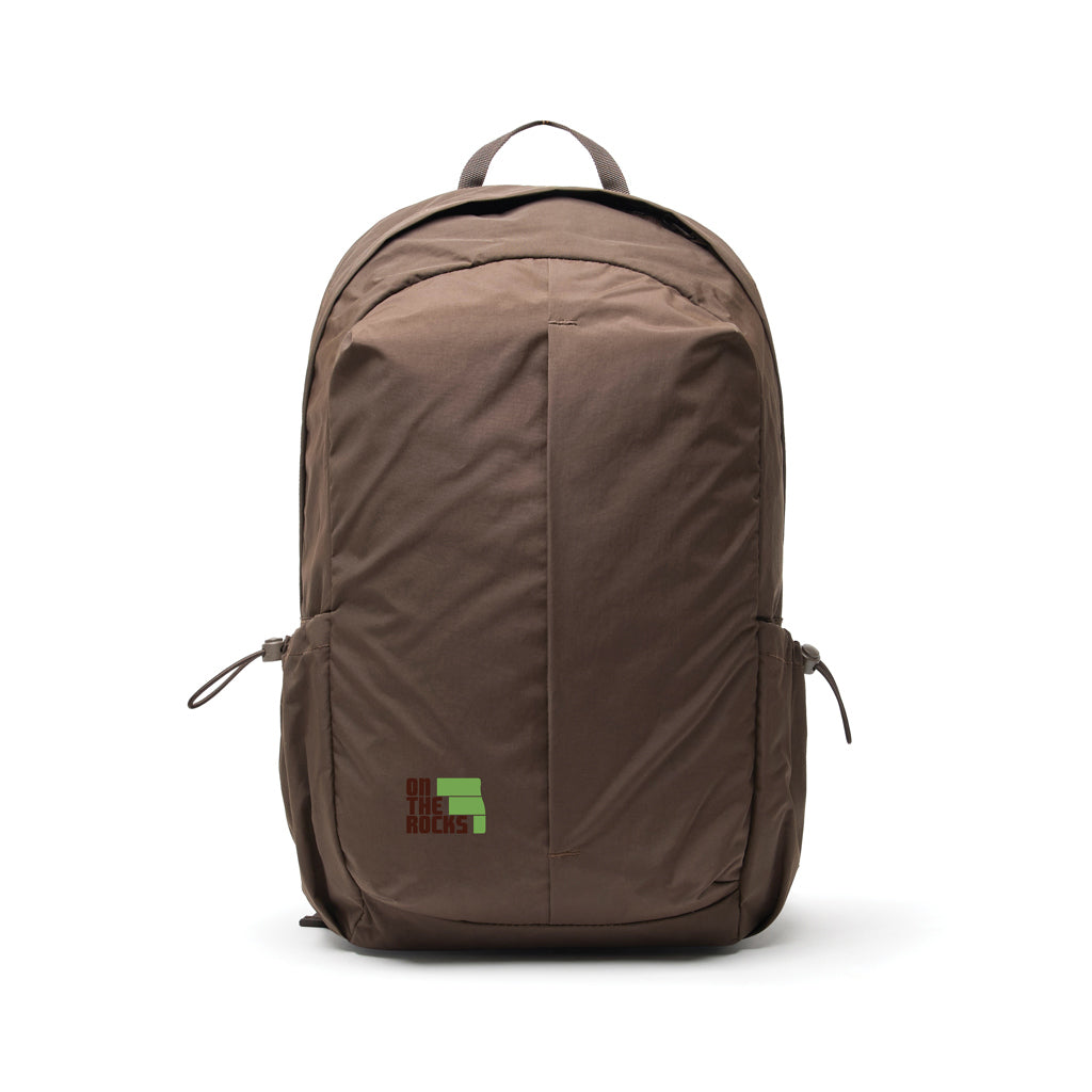 KENTO URBAN RCS recycled nylon 15.6 inch Backpack with front - Brown
