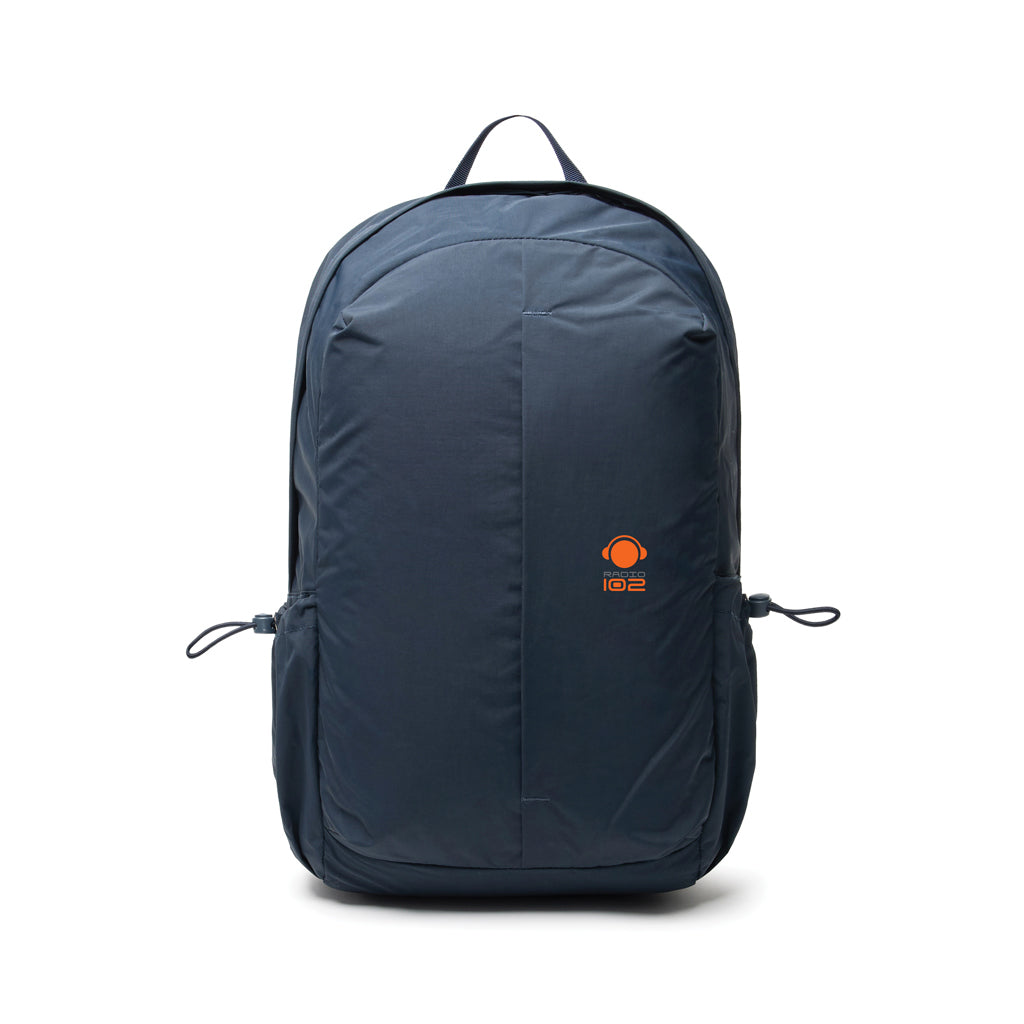 KENTO URBAN RCS recycled nylon 15.6 inch Backpack with front - Navy