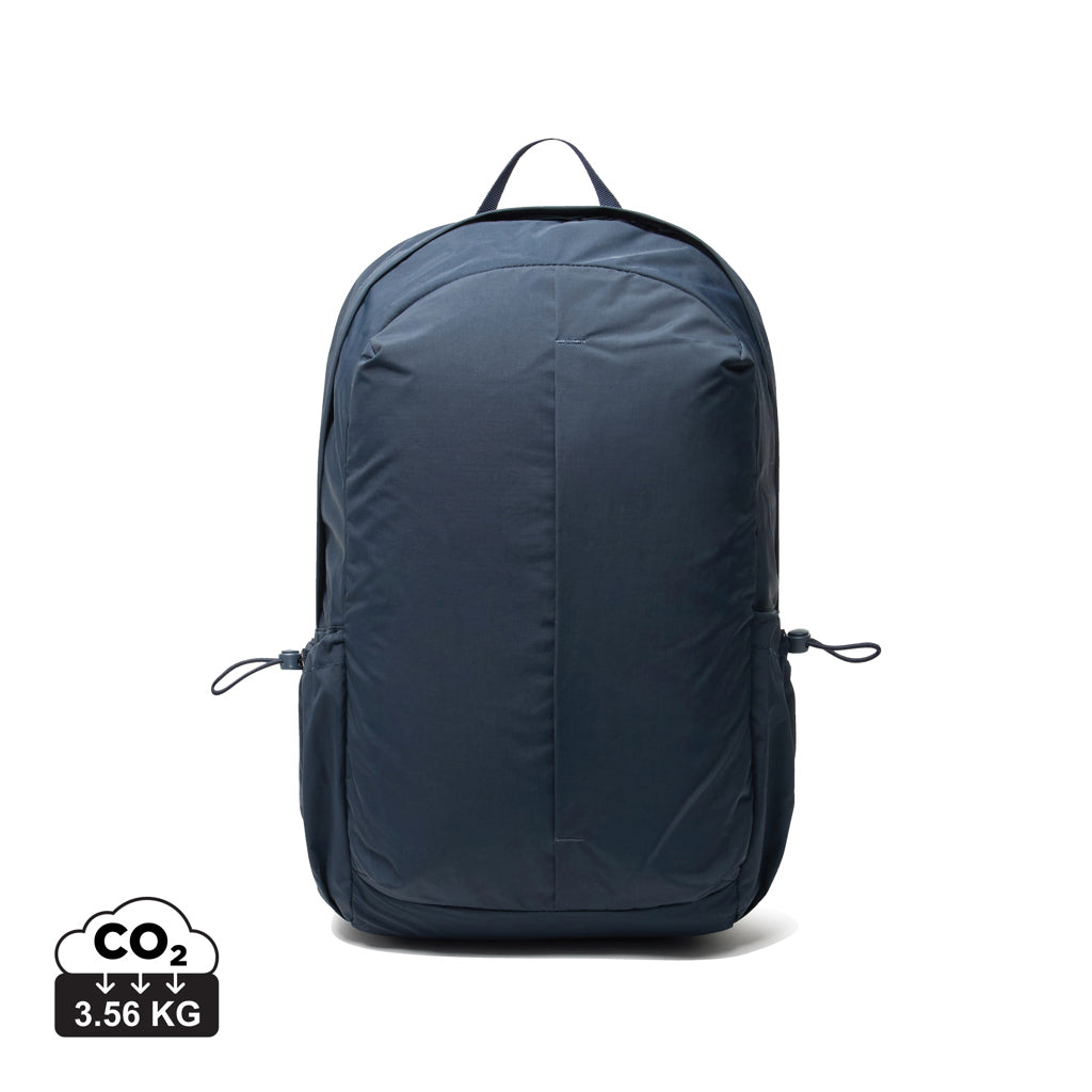 KENTO URBAN RCS recycled nylon 15.6 inch Backpack with front - Navy