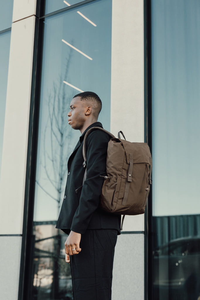 KENTO URBAN RCS recycled nylon Everyday Backpack - Brown