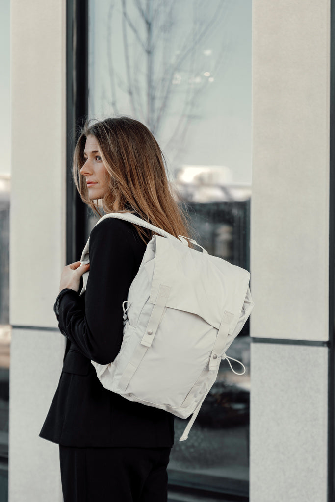 KENTO URBAN RCS recycled nylon Everyday Backpack - Beige