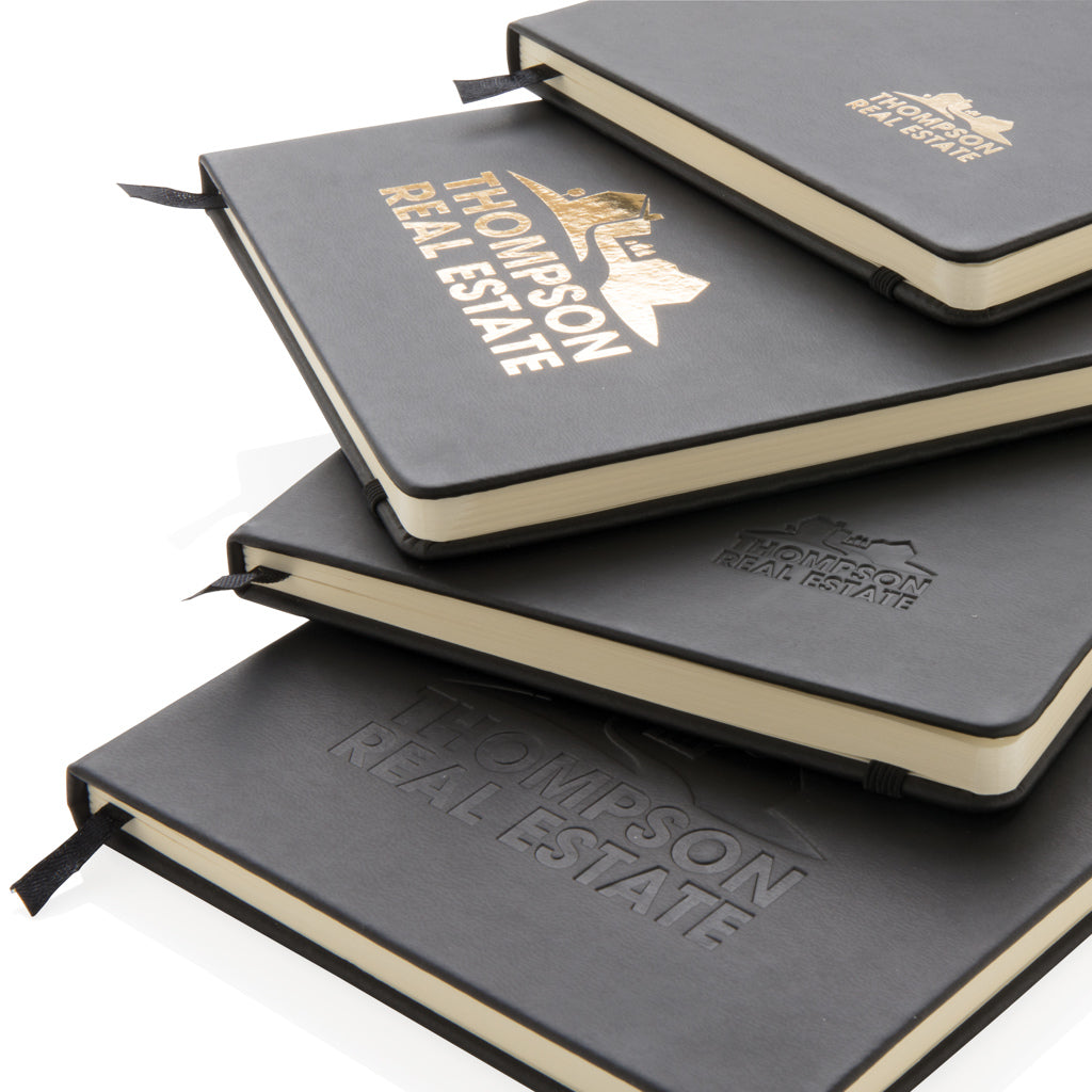 Standard hardcover PU notebook A5 - Black