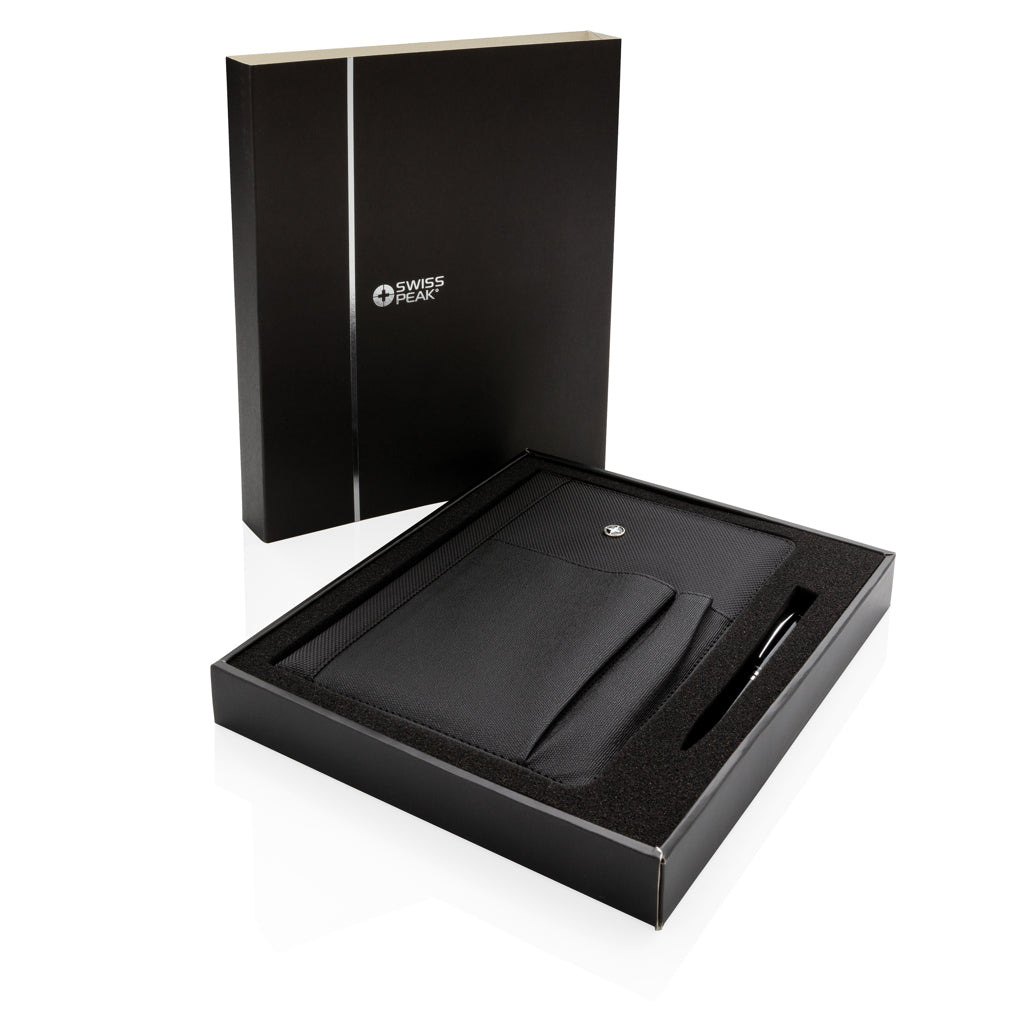 Refillable notebook and pen set - Black