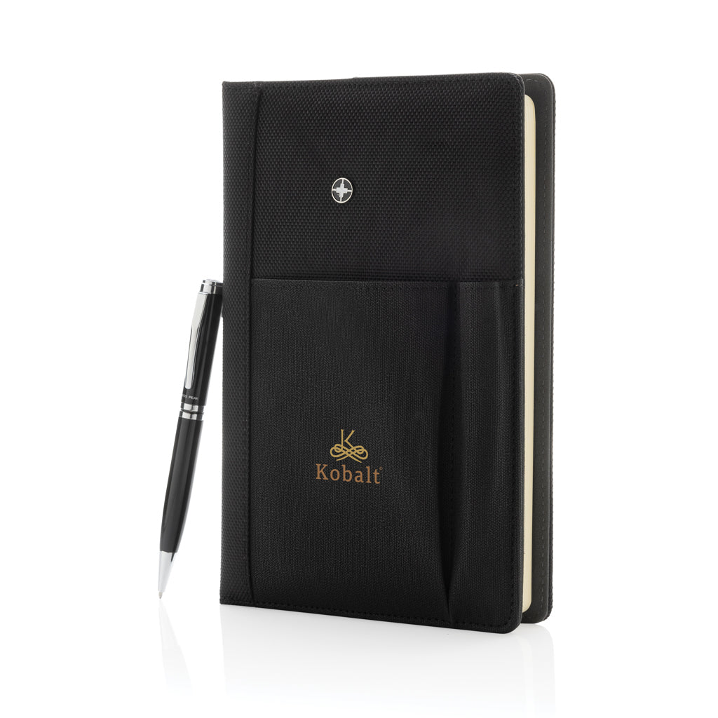 Refillable notebook and pen set - Black