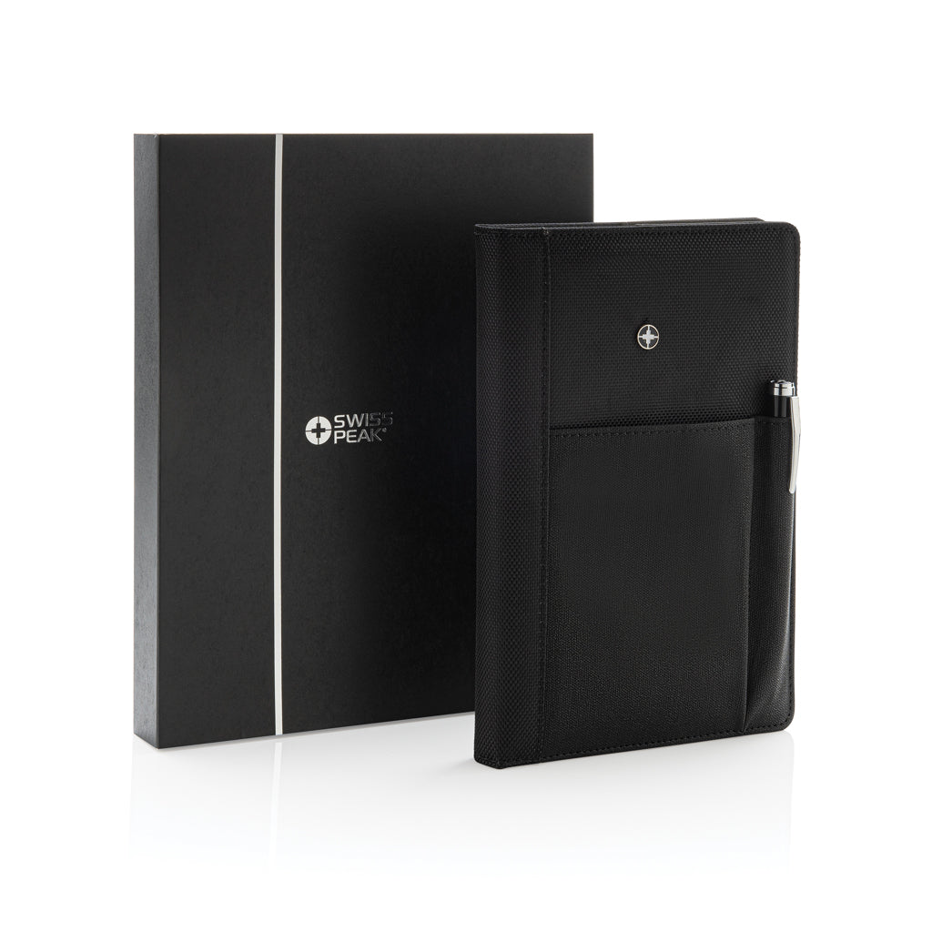 Refillable notebook and pen set - Black