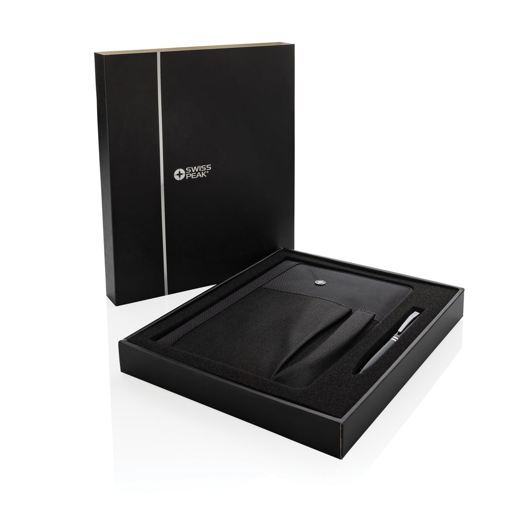Refillable notebook and pen set - Black