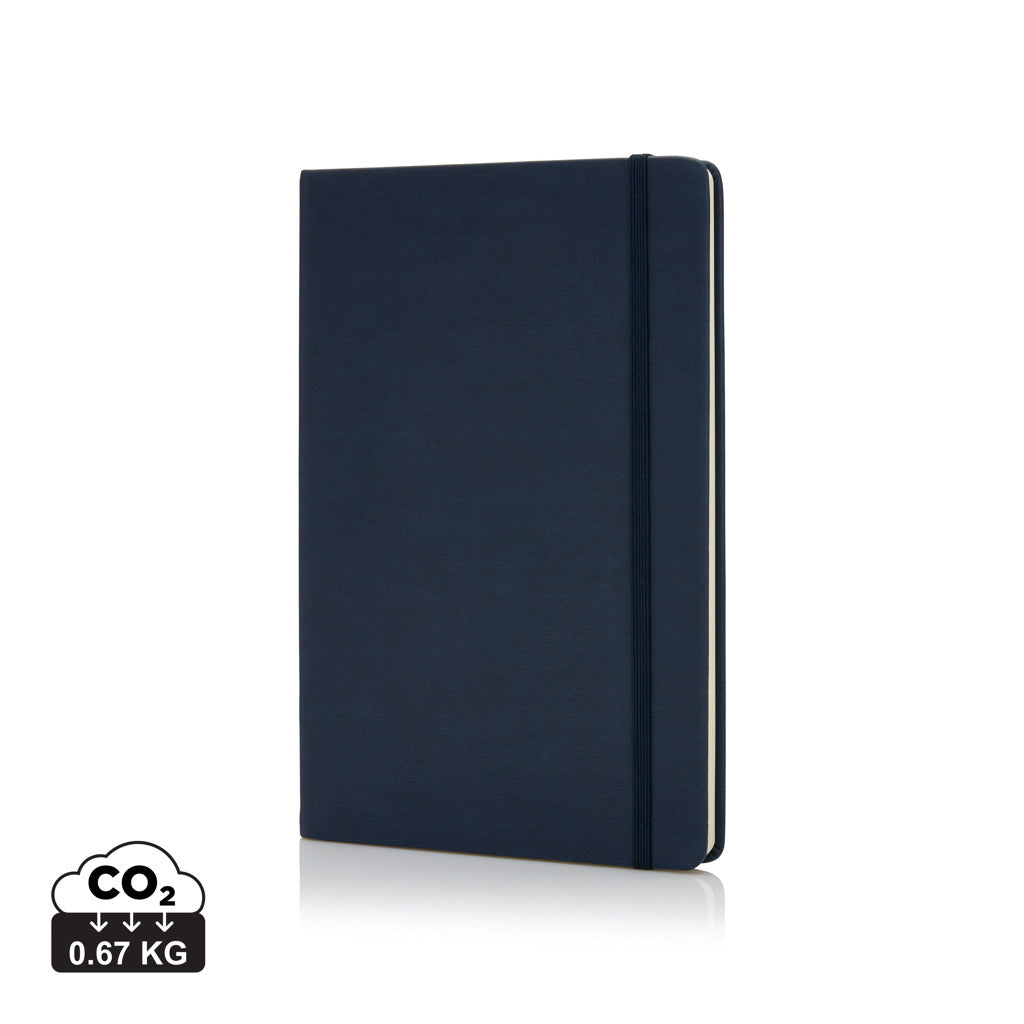 Deluxe hardcover PU A5 notebook - Navy