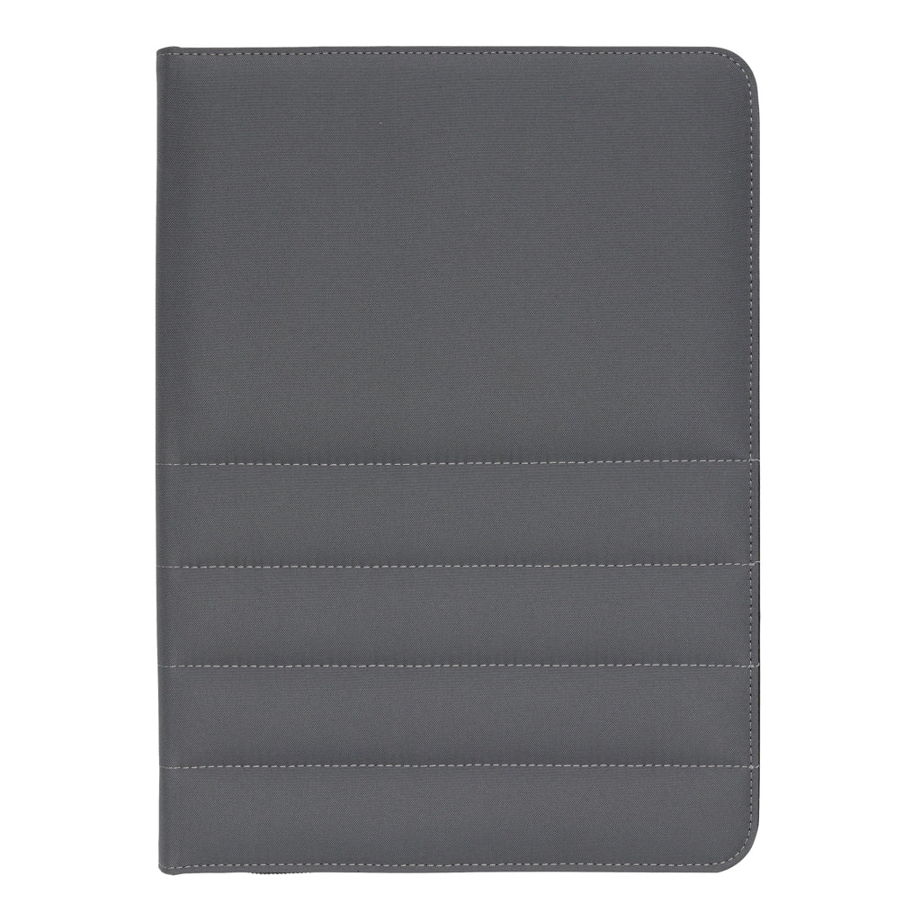 Impact AWARE™ RPET A4 portfolio with zipper - Anthracite