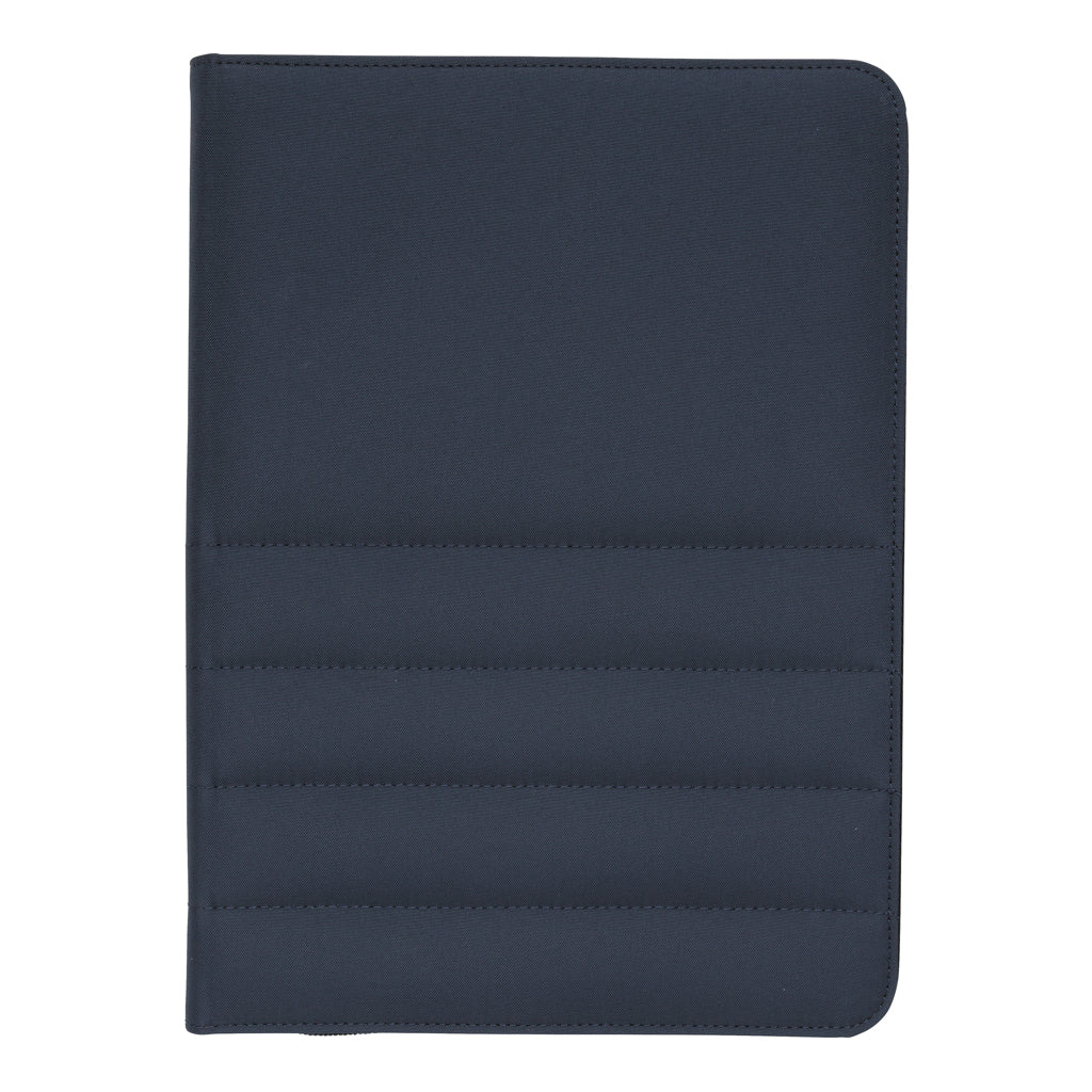 Impact AWARE™ RPET A4 portfolio with zipper - Navy