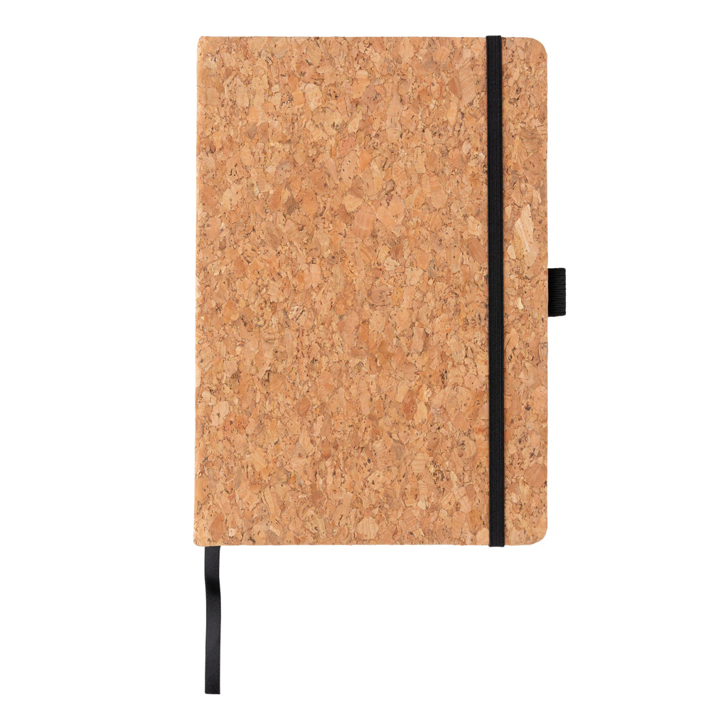 Cork hardcover notebook A5 - Brown