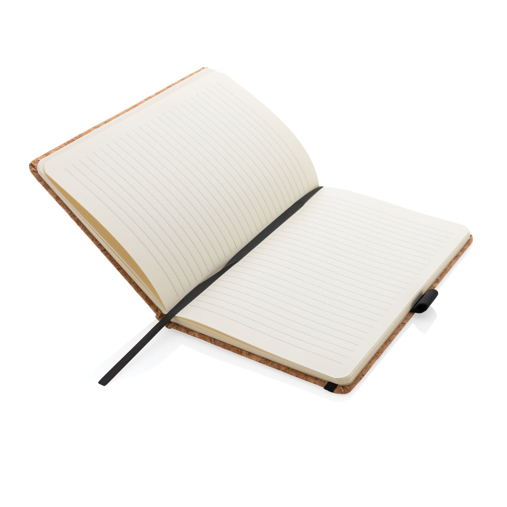 Cork hardcover notebook A5 - Brown