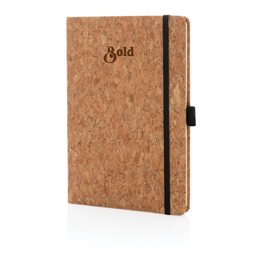 Cork hardcover notebook A5 - Brown