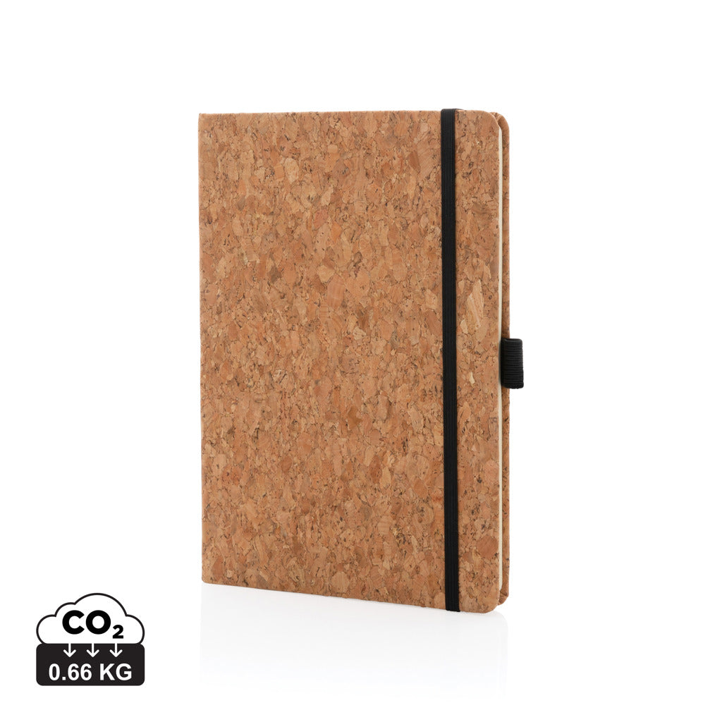 Cork hardcover notebook A5 - Brown