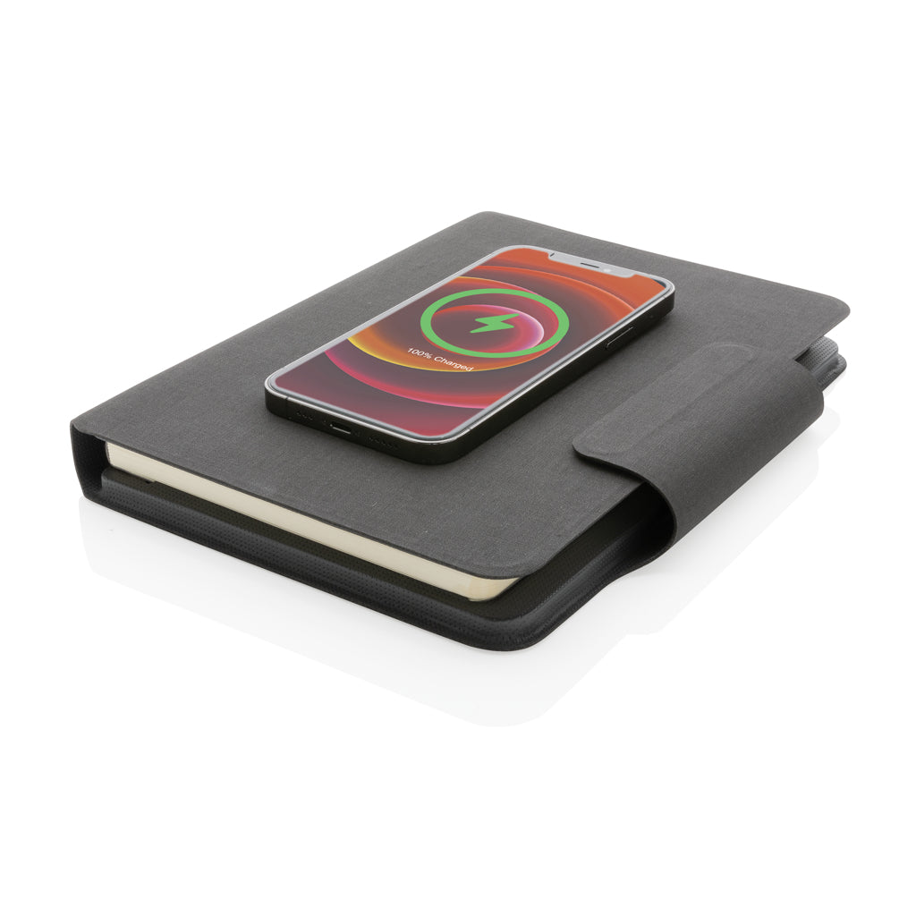 Artic Magnetic 10W wireless charging A5 notebook - Black