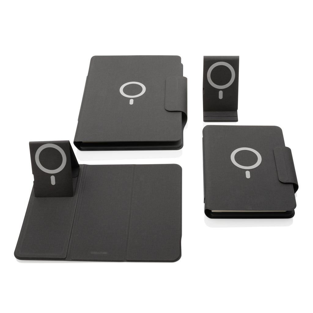 Artic Magnetic 10W wireless charging A5 notebook - Black