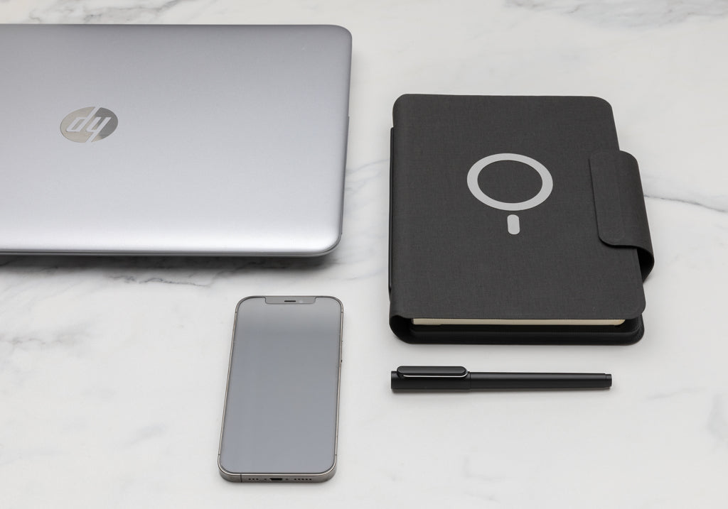 Artic Magnetic 10W wireless charging A5 notebook - Black