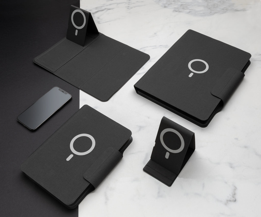 Artic Magnetic 10W wireless charging A5 notebook - Black