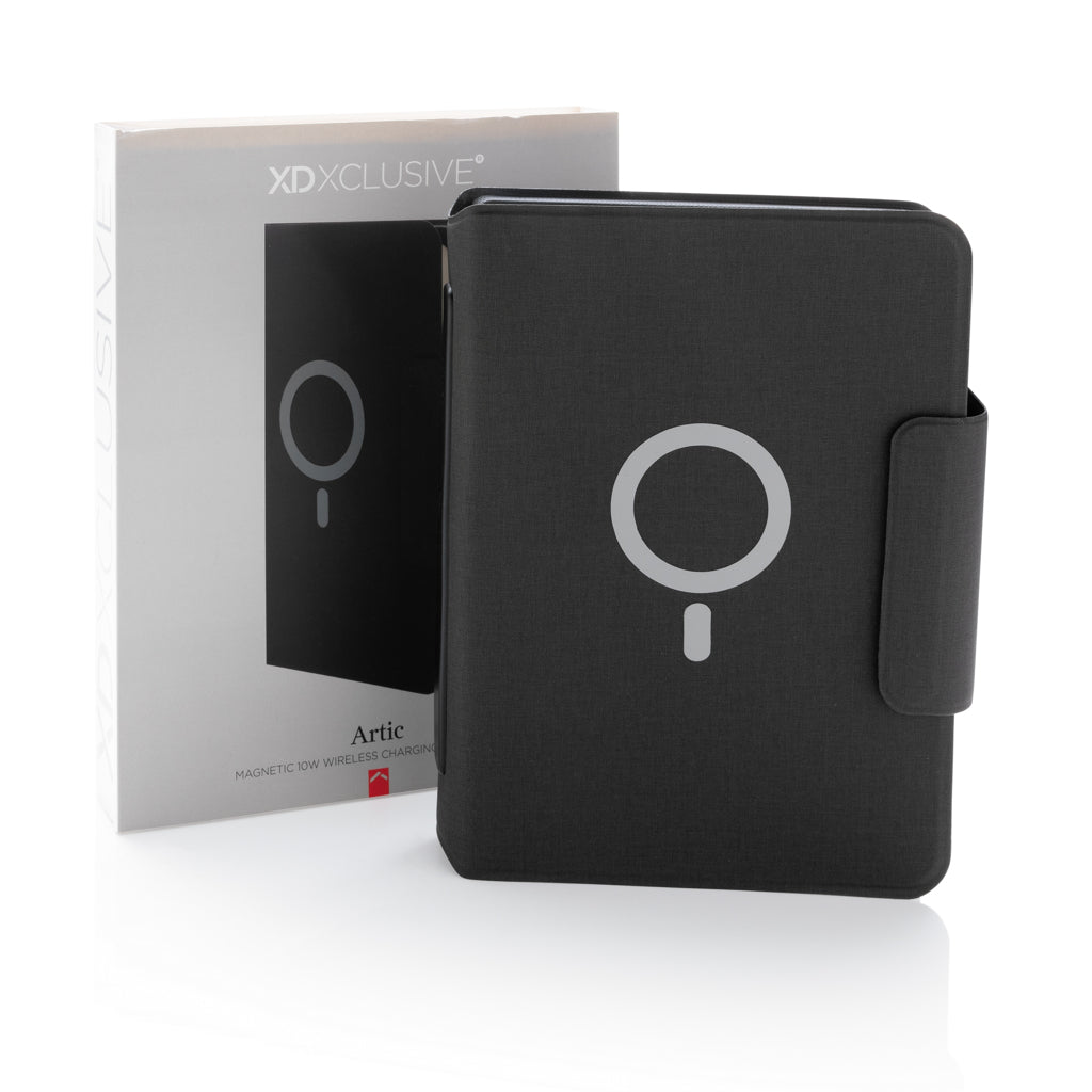 Artic Magnetic 10W wireless charging A5 notebook - Black