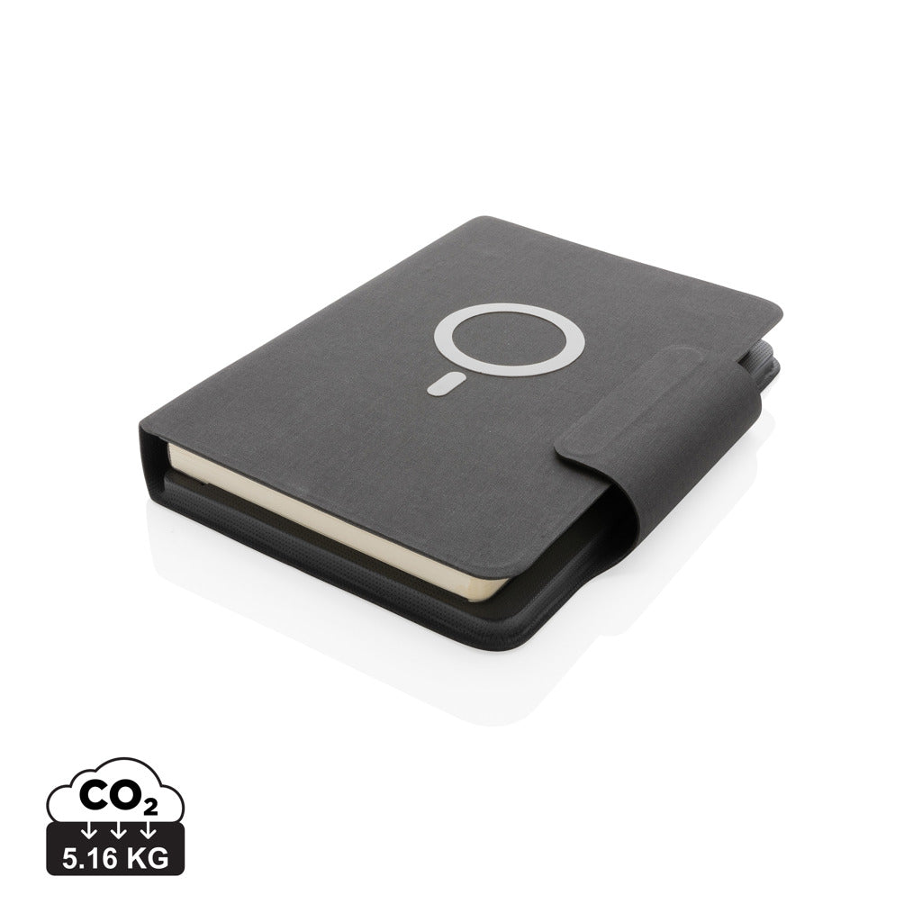 Artic Magnetic 10W wireless charging A5 notebook - Black
