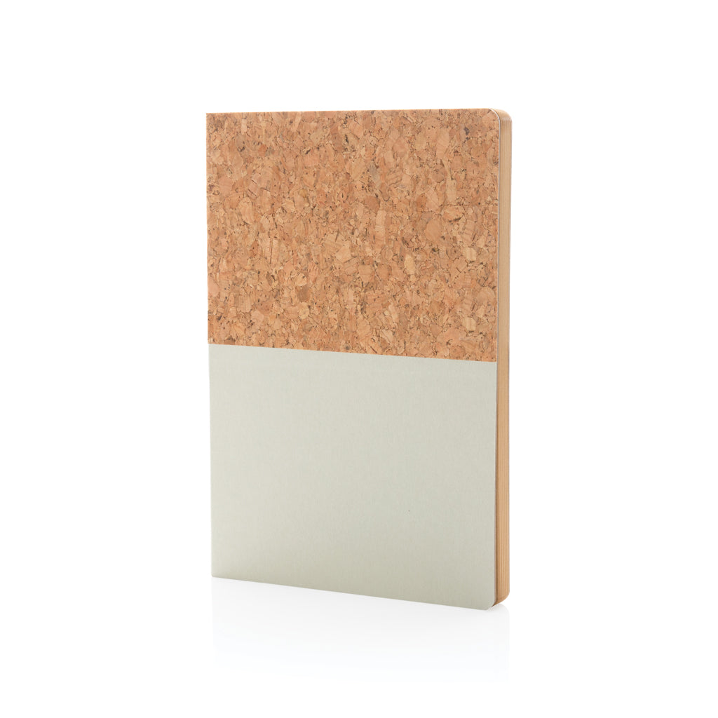 A5 cork & kraft notebook - Off White