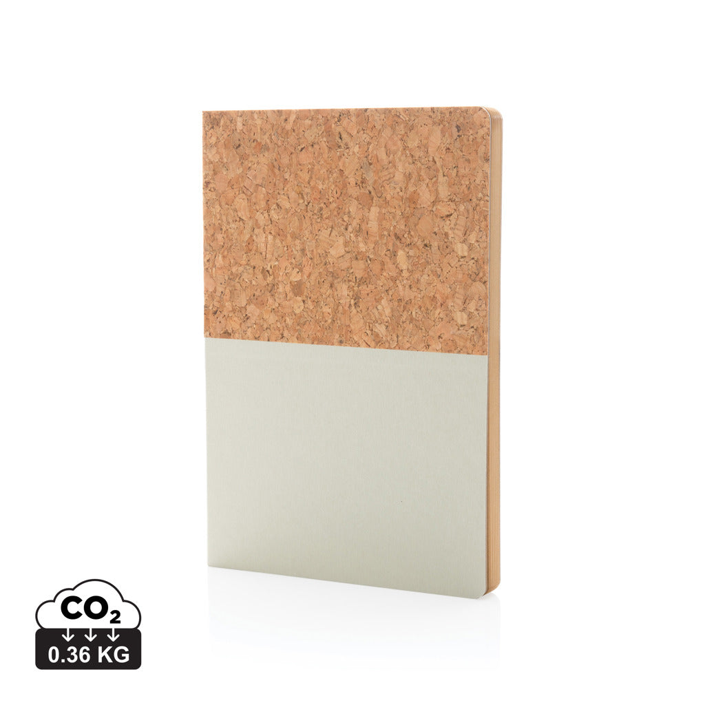 A5 cork & kraft notebook - Off White