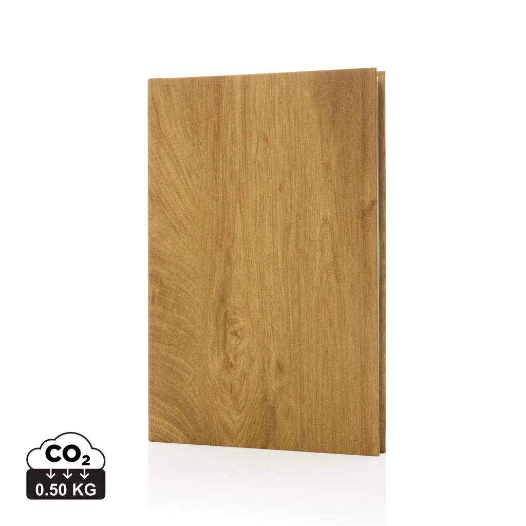 Kavana wood print A5 notebook - Brown