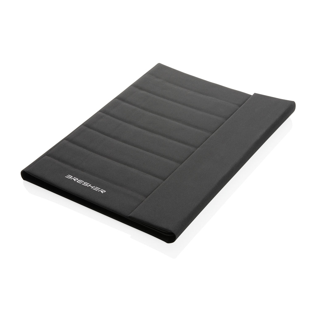 Impact Aware™ A4 portfolio with magnetic closure - Black